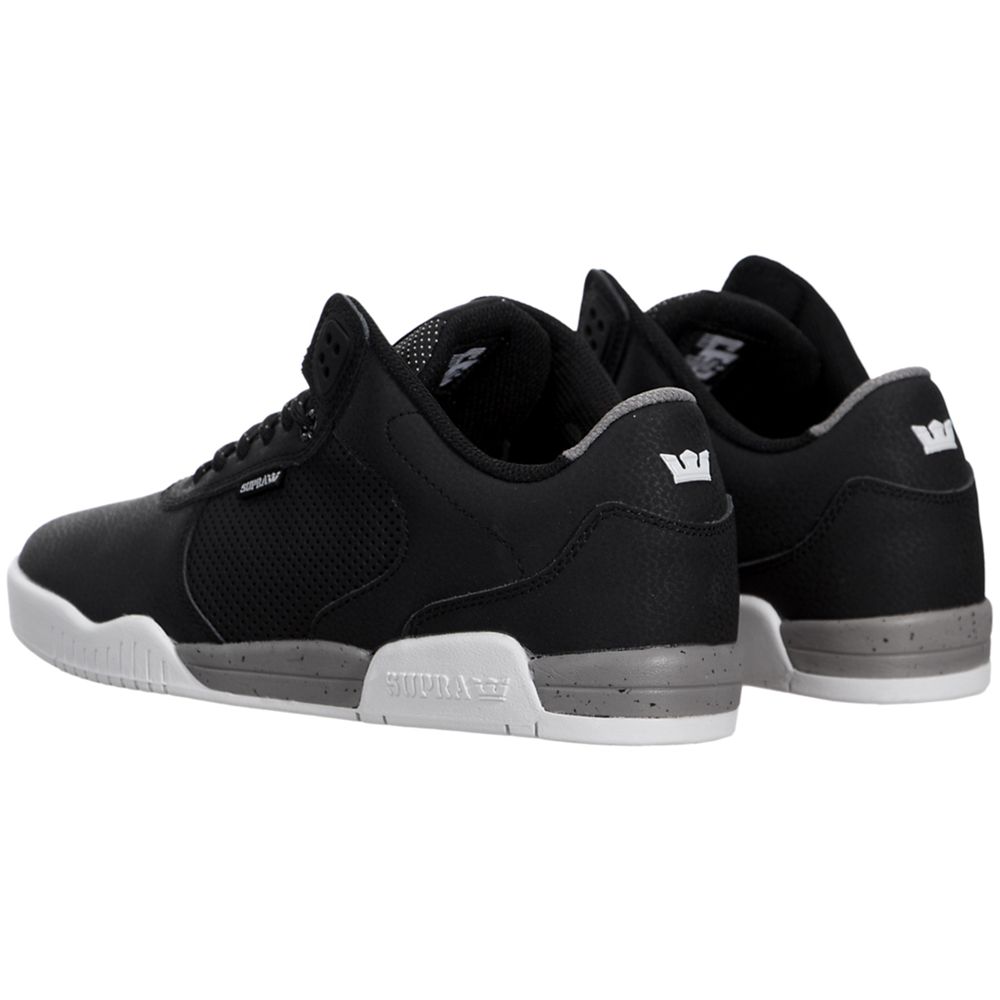 Baskets Basses Supra Ellington Noir Black/Grey-White Homme | PSG-31073066